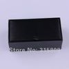 New Man Black Rectangle Faux Leather Small Cufflinks Box 60pcs/lot 8x4x3cm Gift Boxes for Men (SELL BOX ONLY)