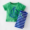 WholeBoys服ショートセット2015夏スタイルの子供039Sボーイビーチの服装因果セットベビーキッドシャツショーツM7865620