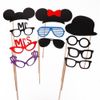 Wholesale-31 PCS Funny Wedding Photo Booth Props On A Stick Mustache Party Masks Fun Birthday Favor