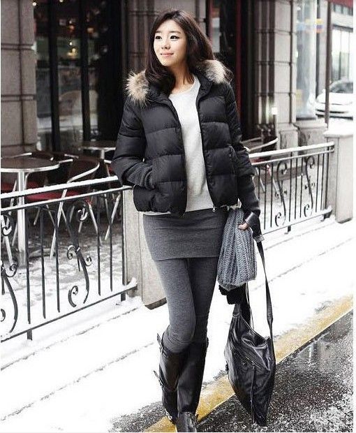 

Korean Fashion Casual Pants 2015 Women Dress Pants New Women's Pants With Mini Faux Skirt Warm False Two Pieces Leggings W00307, W00307 dark gray