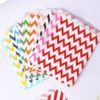 treat candy bag high quality 250pcs/ Lot Party Favor Paper Bags Chevron Polka Dot Stripe Printed Paper flower Bags Bakery Bags
