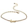 Groothandel-stijlvolle liefde charme eenvoudige elegante sexy anklet voet ketting andlets enkel armband groothandel gratis verzending