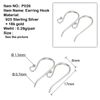 XD 925 Sterling Silver Earring Shape Hook 2015 Smycken Resultat Tillbehör Kina Partihandel Silver Örhängen Krokar 5Pair / Lot P026