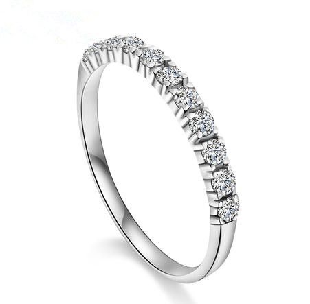 

Free shipping 2015 new arrival super shiny zircon & 925 sterling silver & platinum plated female finger rings jewelry 1pcs/lot
