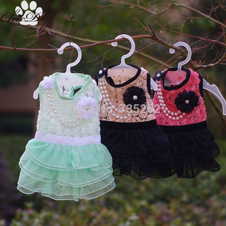 2019 Pet Wedding Dresses Xxs  Xs Puppy Clothing For Girl 