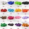 12 MM, 500 Stück Gumball Perlen, massive Acrylperlen, gemischte Farben oder eine Farbe. Kostenloser Versand!!