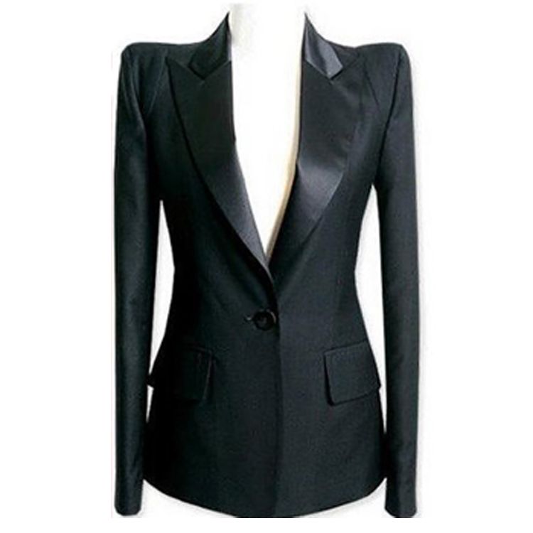 2018 New Female Fashion Blazer Outerwear Shoulder Pads Suit Plus Size