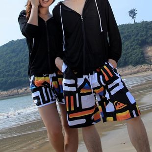 Discount! 21 patterns! Shorts Men 2015 Beach short Plus size Fashion short Pants for Lovers women mens swimming shorts 2pcs-image-246724865