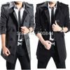 Winter Mens UK Stilig Casual Wool Double Long Jacket Coat Mens Peacats Parka Billiga Vinterrockar för Män Plus Size LLB001