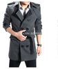 Winter Mens UK Stilig Casual Wool Double Long Jacket Coat Mens Peacats Parka Billiga Vinterrockar för Män Plus Size LLB001