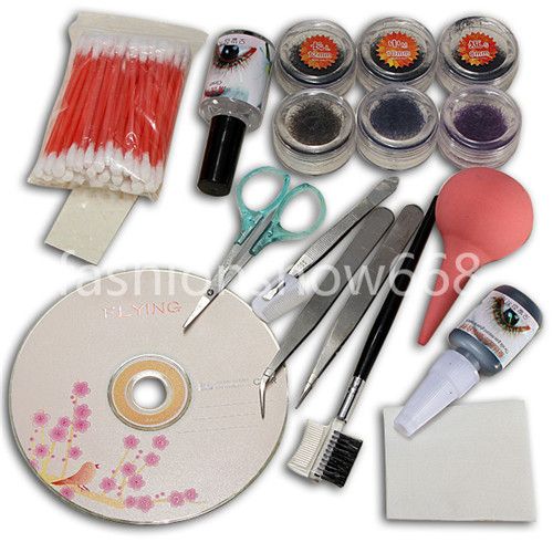 

Professional Makeup False Eyelash Extension Cosmetic Set Kit Eye Individual Hand Made Natural Long Lashes