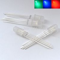 15Pcs 5mm 4pin RGB Red Green Blue Common Cathode LED BSG