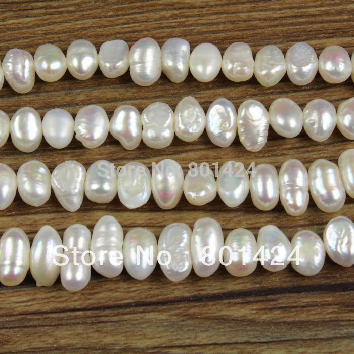 Wholesale-FREE SHIPPING Natural Cultured Freshwater drop Pearl Beads,A Grade , , 5-6mm, Great for Jewelry Making ,Loose beads 88-34