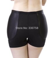 Women&#39;s Fixed Padded Fake Hip Panties Medium Waist Boyshorts Traceless Anti Emptied Knickers Underpants Lingerie Only Plump Hip