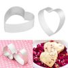 Wholesale-Aluminum Biscuit Mould Bakeware Heart Shape Fondant Cake Mold DIY Sugarcraft 3D Pastry Cookie Cutters