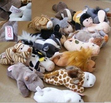 100 pcs GH NICI Aimant à réfrigérateur en peluche peluche de réfrigérateur animal peluche