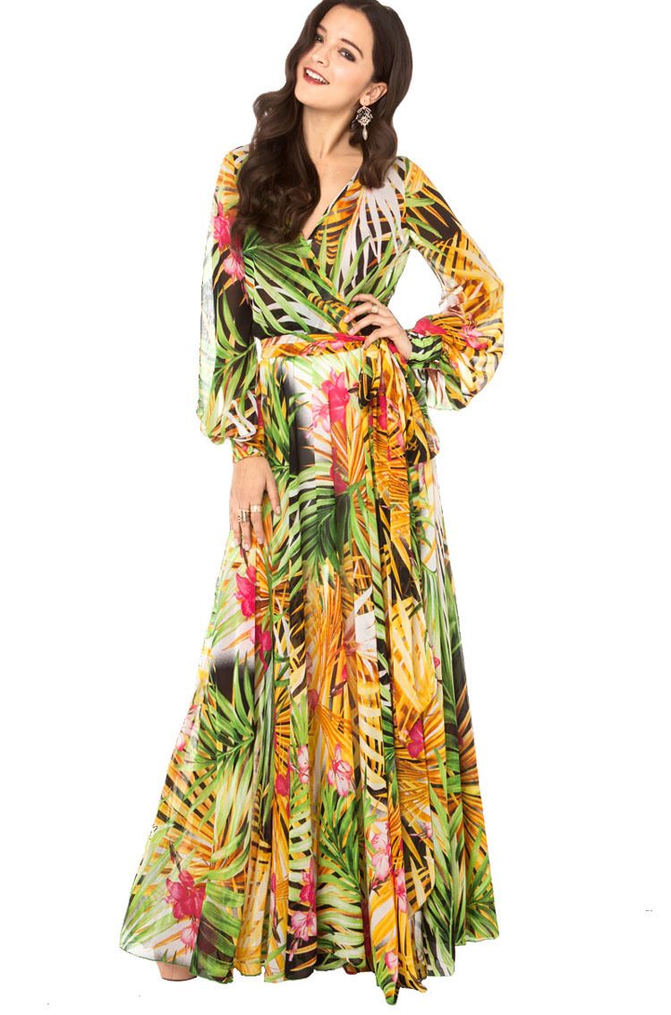 tropical dress for party