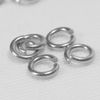 1000PCS/lot,Quality DIY Parts ,Strong 316L Stainless Steel Jump Ring open ring silver tone wholesale 8x1mm