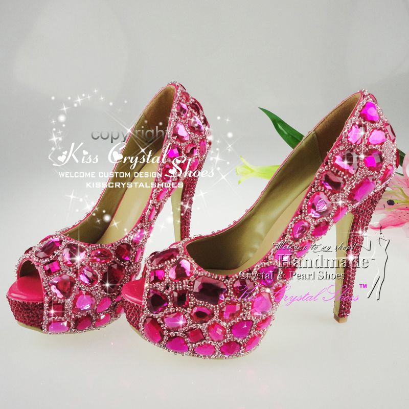 fuchsia pink heels women's shoes