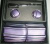 Silk tie set TIE+HANKY+CUFFLINKS tie cuff link Neckties,ties,cuff button 4 pcs set 10sets/lot #1309