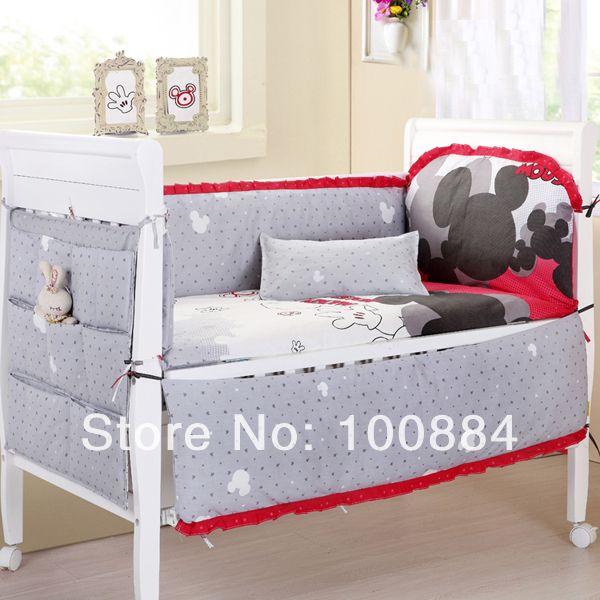 Size 140 70 Cover For Mickey Mouse Crib Bedding Sets For Kids Baby