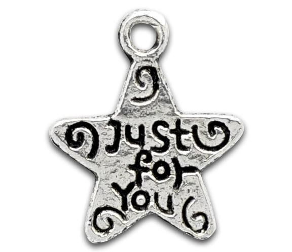 

100pcs tibetan Silver Tone just for you, Black
