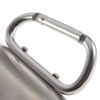 Wholesale-1pc 220ml Outdoor Stainless Steel Coffee Mug Travel Camping Cup Carabiner Aluminium Hook Double Wall Camp Equipment