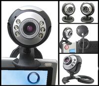 Mini usb webcam web camera 12.0mp usb camera 6 led luz para pc computador portátil mic microfone embutido computadores