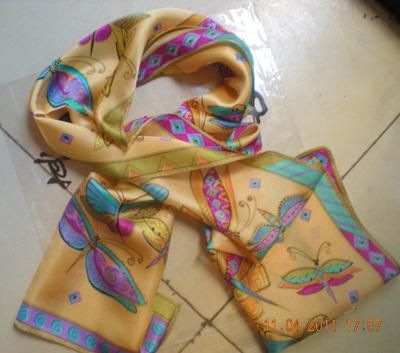100% шелковый шарф шарфы шелковый шарф милашка дизайн 20 шт/много нового
