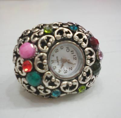 Mulheres Lady Finger Ring Watch Design de Moda Jóias 30 pçs / lote