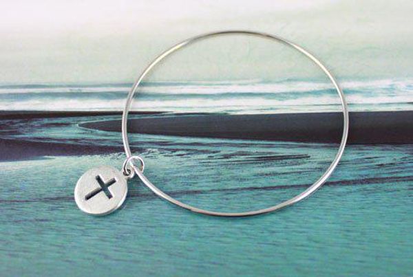 

20PCS Cross Round Drop Bangle Chain Bracelets 20CM # 20279