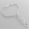 Wholesale-Fashion Charm 925 sterling Silver Muti Line Bracelets Snake Chain Hearts Braclets For Women Jewelry Pulseras de Plata 925 H067