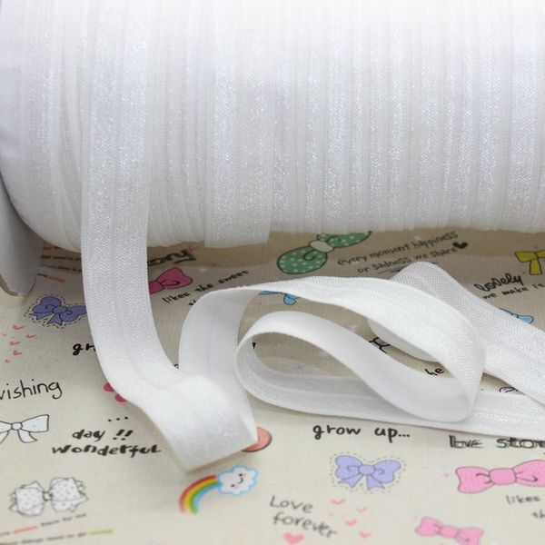 

оптовая продажа-5/8 дюйма бесплатная доставка высокое качество fold over elastic foe белый цвет ленты оголовье diy украшения оптовая oem p21, Black