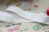 Wholesale-5/8 inch Free shipping High quality Fold Over Elastic FOE WHITE color ribbon headband diy decoration wholesale OEM P2125