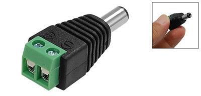 Populär Hot CCTV UTP Power Plug Jack Adapter Kabel DC / AC 2 2.5mm CCTV DC POWER MANSPLOCK ANSONTOR ADAPTER