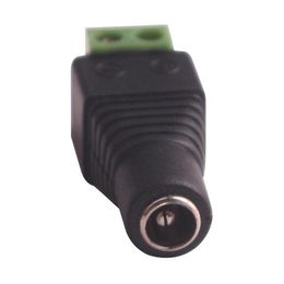 Kvinna CCTV UTP Power Plug Jack Adapter Kabel DC / AC 2, Camera Video Balun Connector