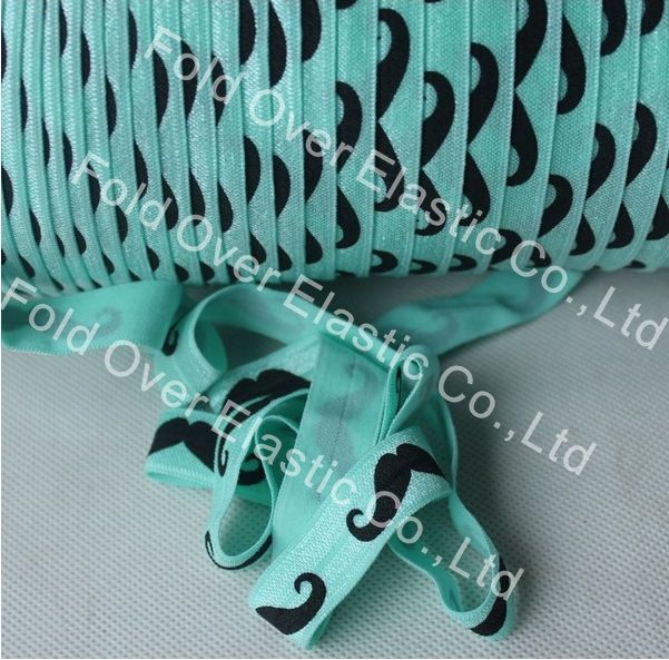2018 wholesale 314 aqua fold over elastic ribbon for headwear