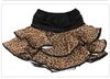 Grossist-barn flicka latin dans kjol öva latin klänning leopard tutu balsal och ballett kjol dancewear vestidos de baile latino