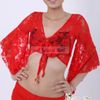 Wholesale-Fashion Belly Dancing Costume Lace Butterflies Sleeve Blouse Sexy Pierced Tops