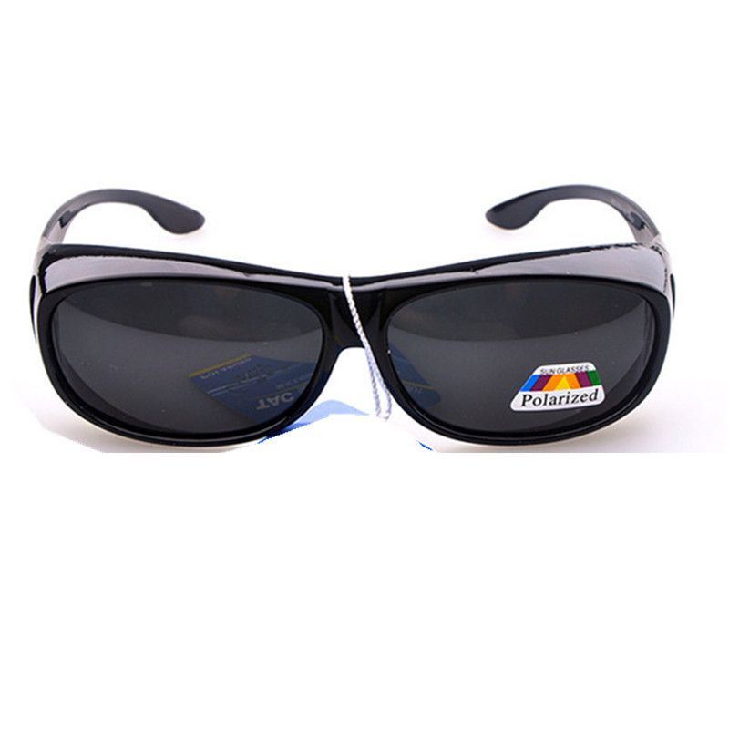 Over Prescription Polarized Sunglasses UV400 Mens Women Ladies Big Glasses Wrap