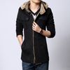 Wholesale-new fashion 아래로 parkas 겨울 모직 코트 남자 manteau homme 트렌치 코트 mens pea coat casaco masculino 다운 재킷