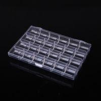 Wholesale NEW Nail art tools Slots Clear Plastic Tools Boxes Storage Box Jewelry Case Container Jewelry Packaging and Display