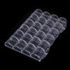 NEW Nail art tools 24 Slots Clear Plastic Tools Boxes Storage Box Jewelry Case Container Jewelry Packaging and Display