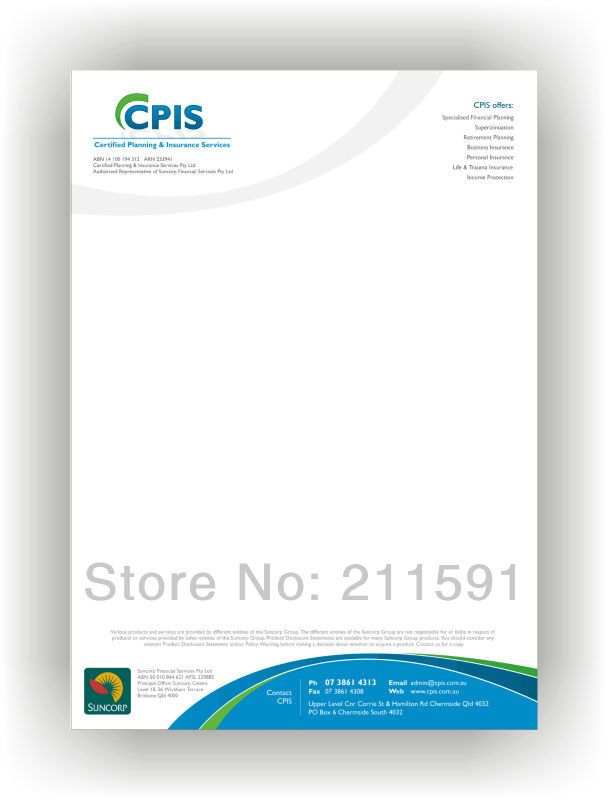 custom letterhead