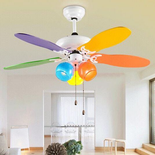 2019 Wholesale Lovely Kids Ceiling Fan Colours Modern Ceiling Fan For Kids Room Ceiling Fan With Led Light Children Light From Alluring 412 18