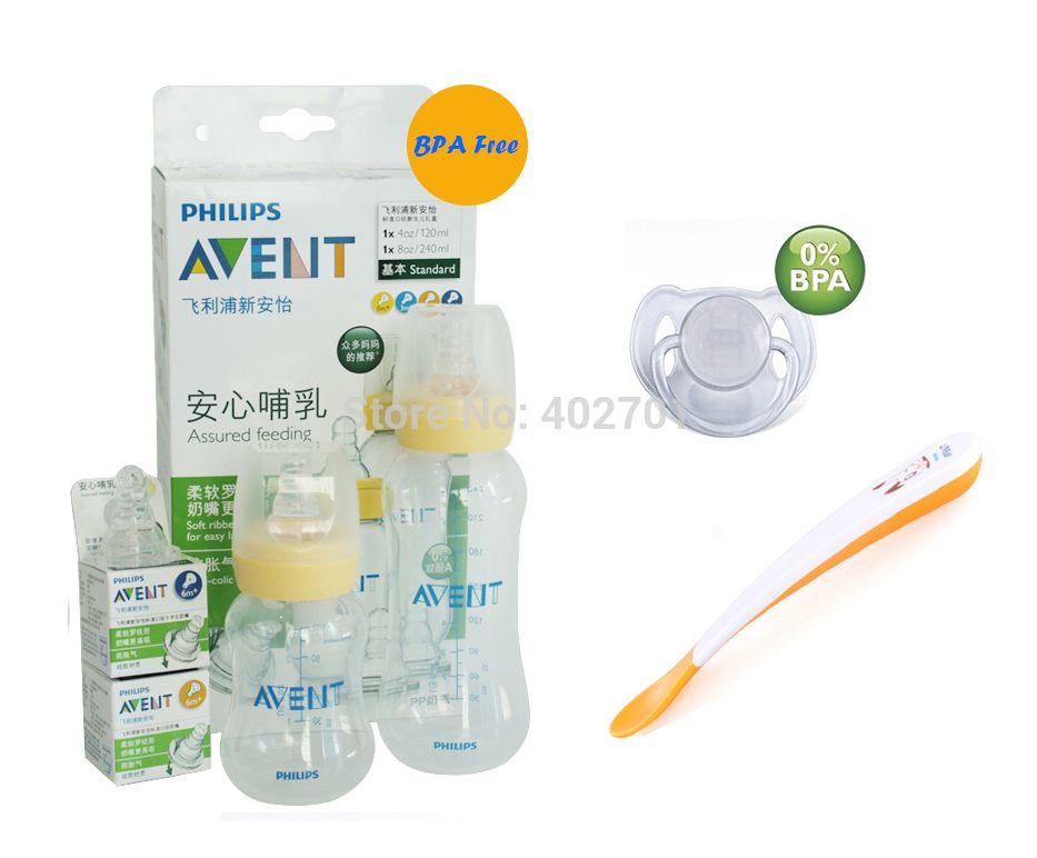 philips feeding bottle with spoon