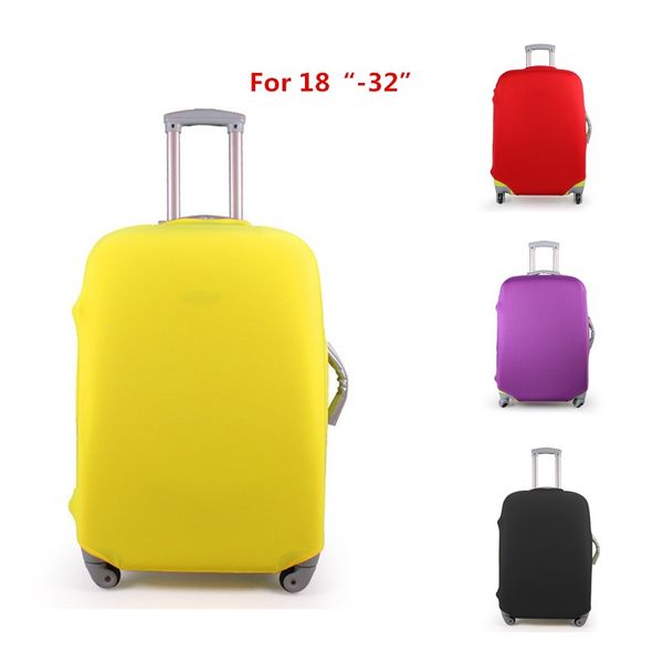 

оптово-new! 4 конфеты цвета 18-32 дюйма эластичные дорожные защитные чехлы для багажа растягивающийся протектор крышка чемодана 28 30 дюймов, Black