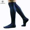 Athlétique Hommes Chaussettes Coton Haute Football Chaussettes Blanc Sportswear Homme Chaussette Noir Vert Mélanger Couleurs 6 Pièces = 3 Paires = 1 Lot