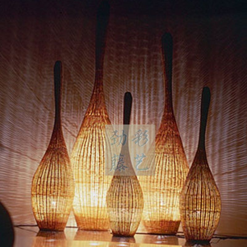 2018 Whole Bowling Rattan Wicker Floor Lamp Lighting The Hotel 2018 Whole Bowling Rattan Wicker Floor Lamp Lighting The Hotel Lobby Living Room Bedroom Villa Aisle Creative Restaurant From Happylights