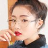 Toptan-Avrupa Yeni Erkekler / Kadınlar Yuvarlak Metal Gözlük Çerçeveleri Kore Miyopi Gözlük Çerçevesi Optik Daire Düz Ayna